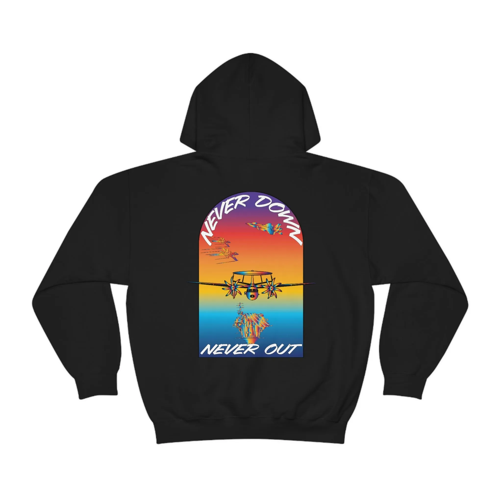 T.R MATSON COLLAB HOODIE: NEVER DOWN, NEVER OUT