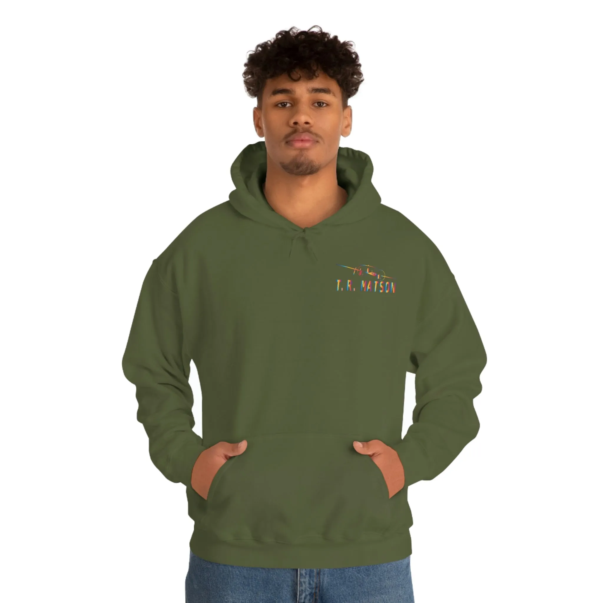 T.R MATSON COLLAB HOODIE: NEVER DOWN, NEVER OUT