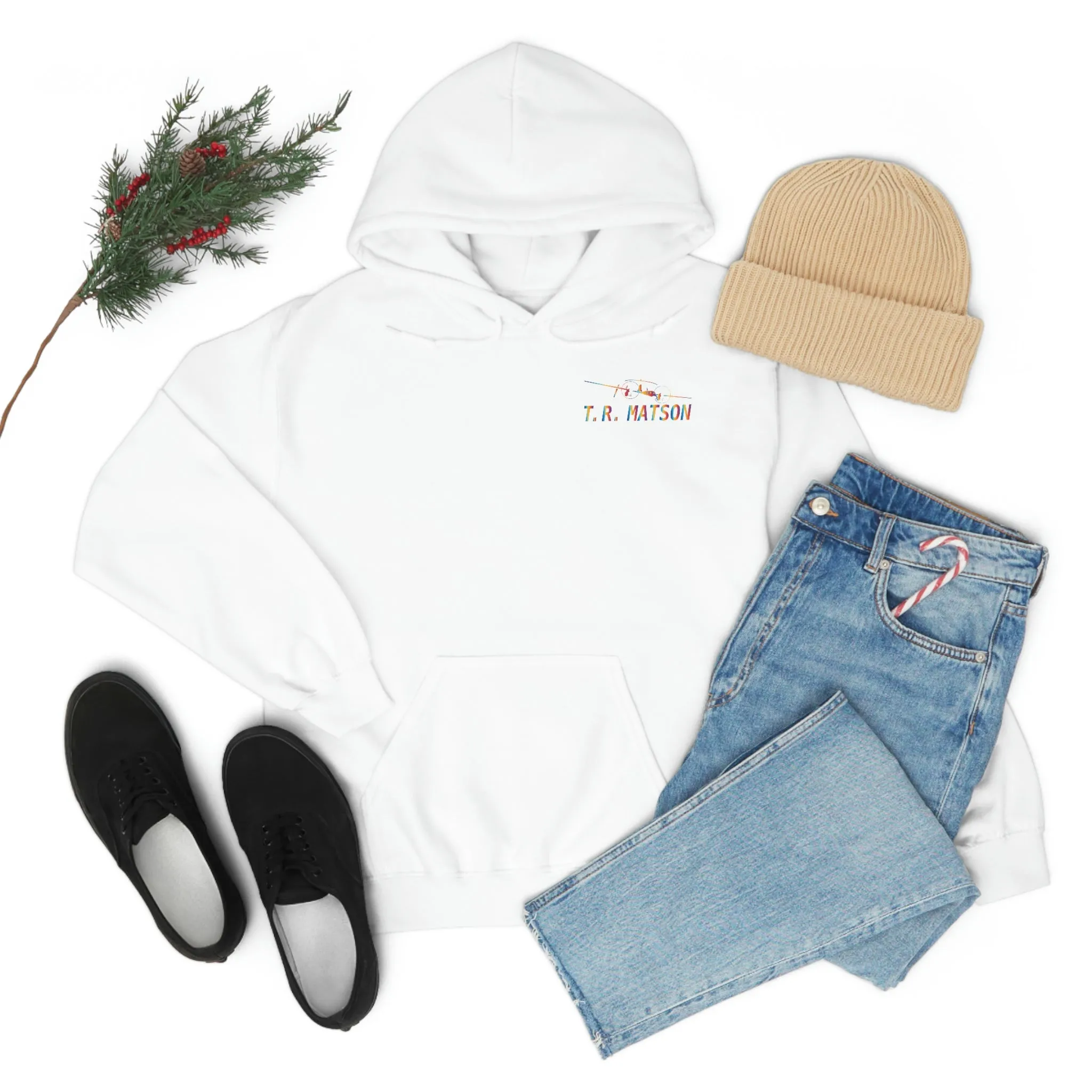 T.R MATSON COLLAB HOODIE: NEVER DOWN, NEVER OUT