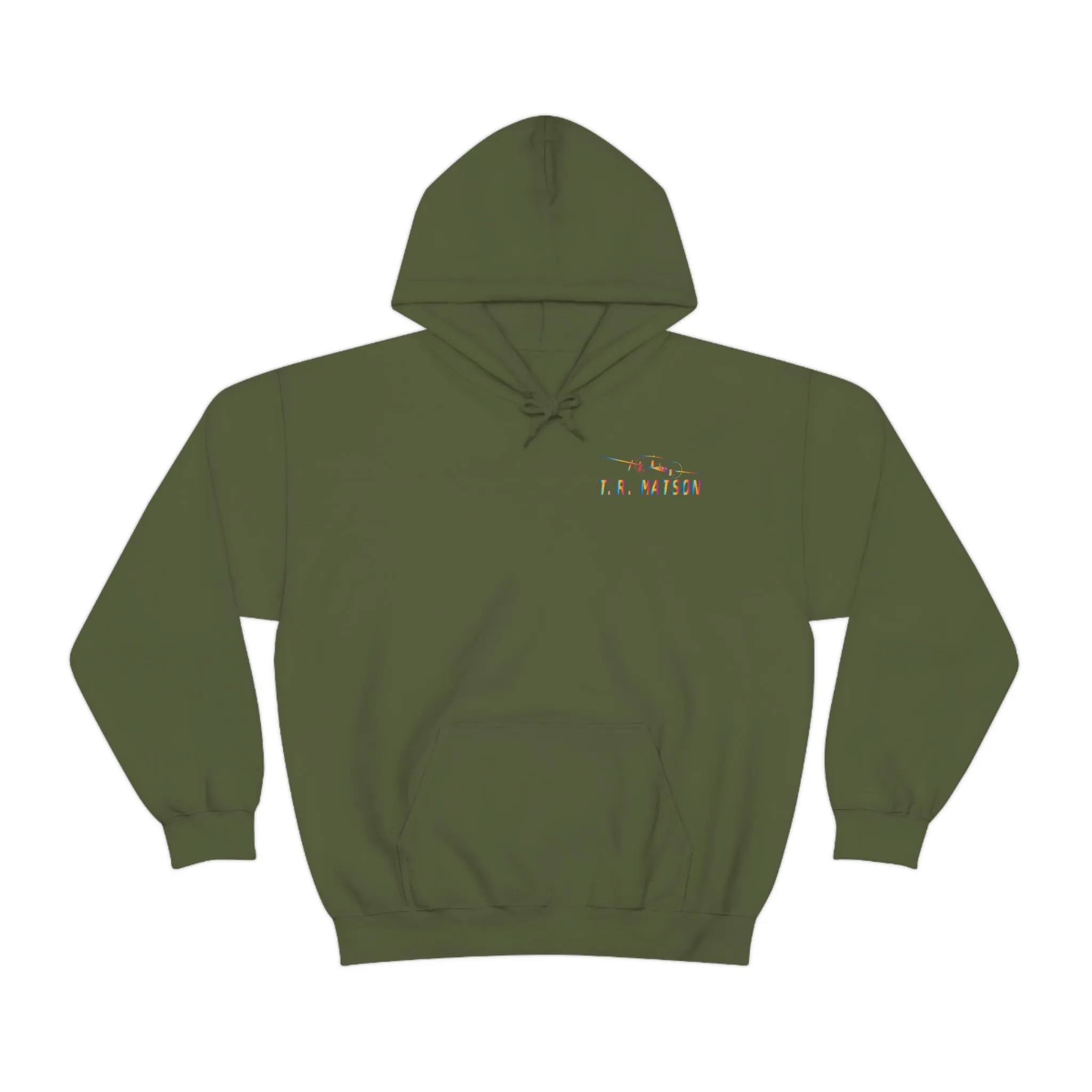 T.R MATSON COLLAB HOODIE: NEVER DOWN, NEVER OUT