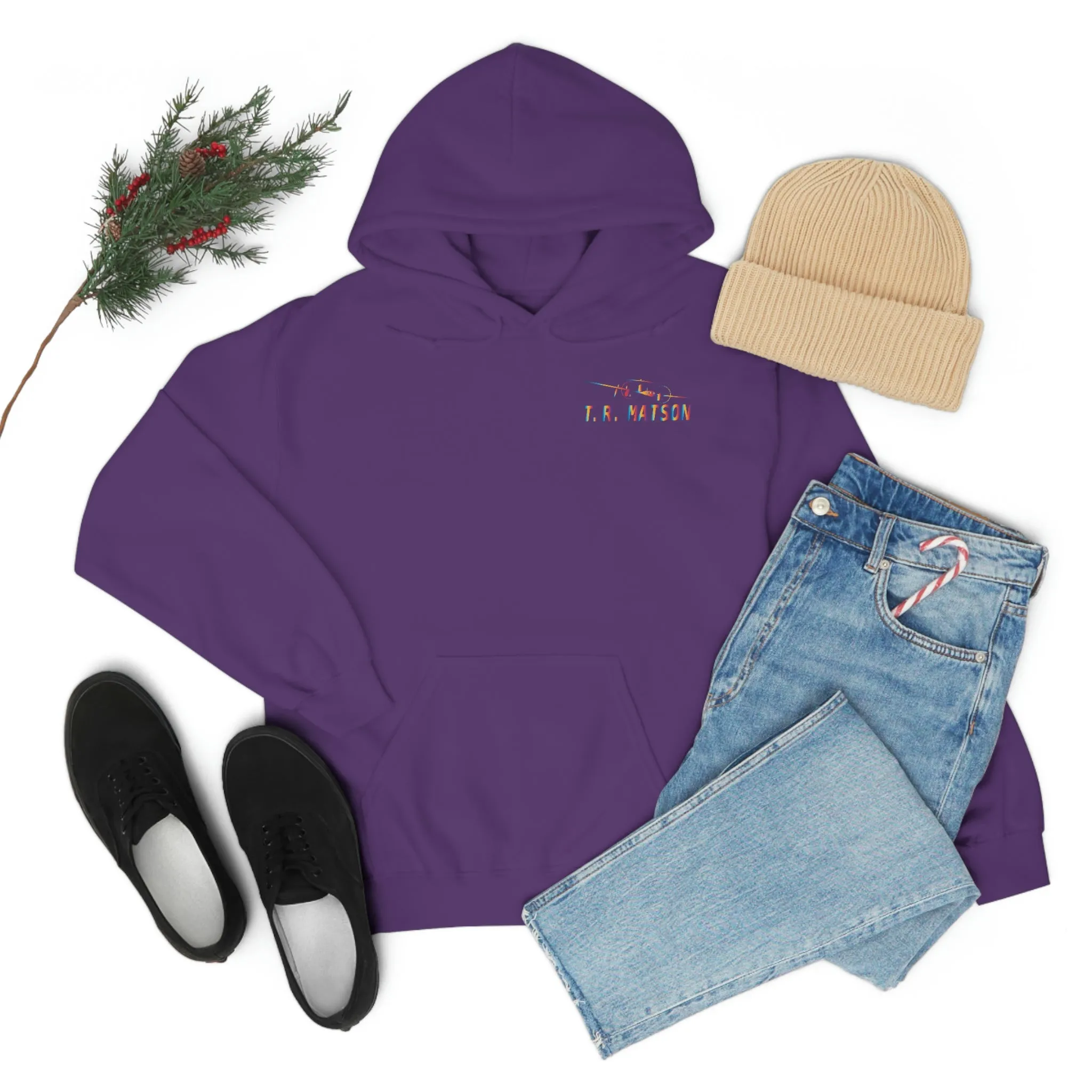 T.R MATSON COLLAB HOODIE: NEVER DOWN, NEVER OUT
