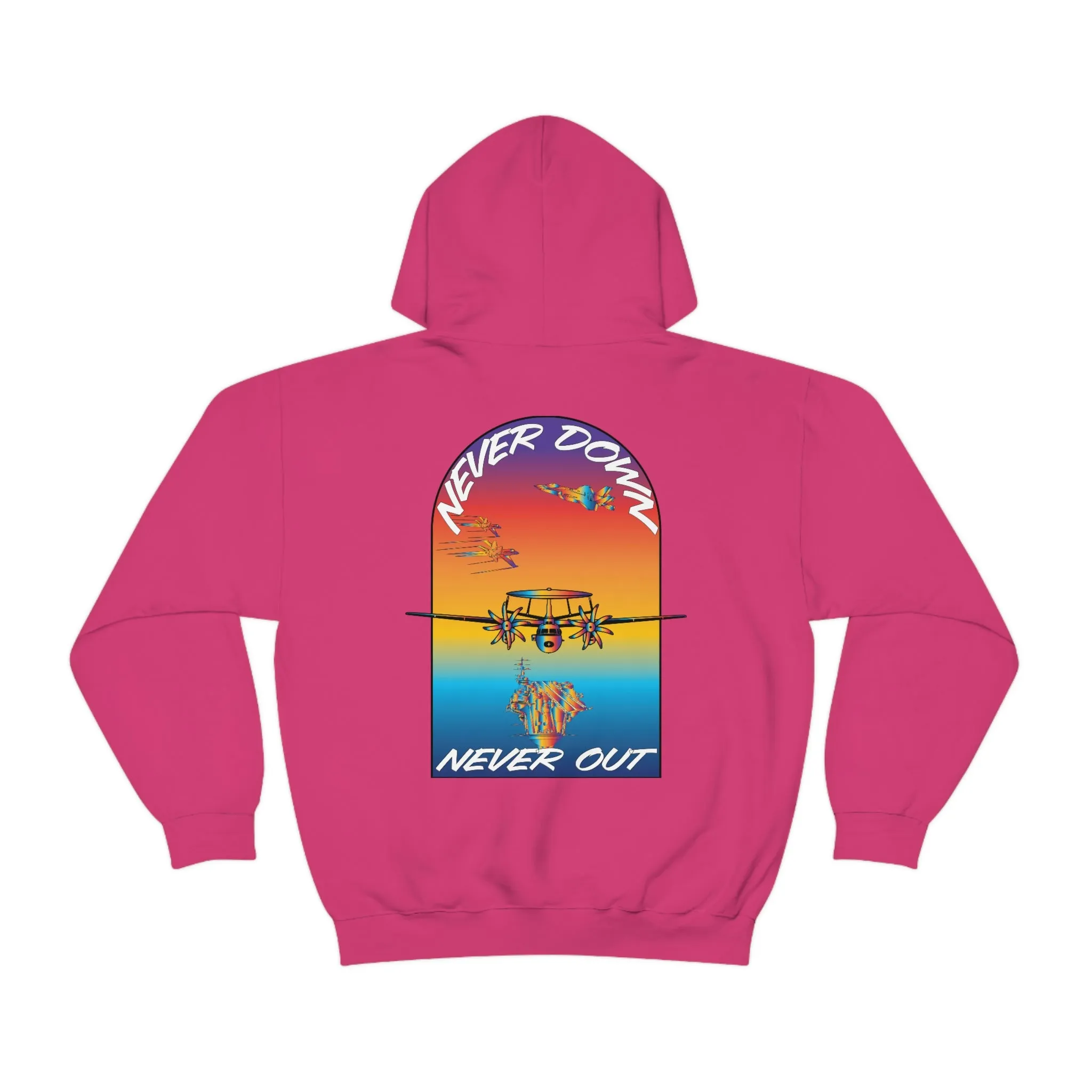 T.R MATSON COLLAB HOODIE: NEVER DOWN, NEVER OUT
