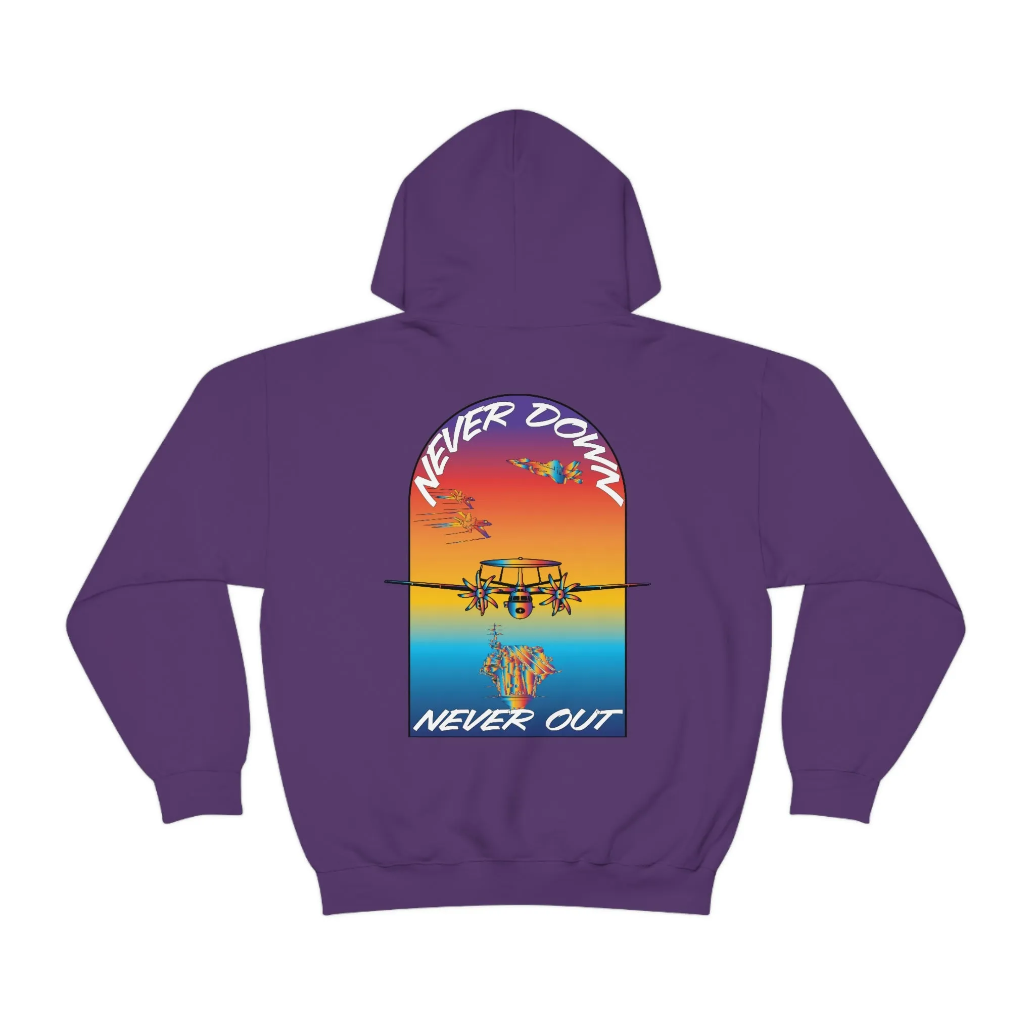T.R MATSON COLLAB HOODIE: NEVER DOWN, NEVER OUT