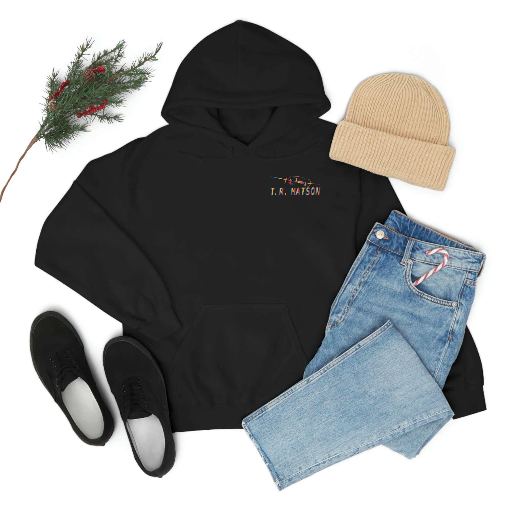 T.R MATSON COLLAB HOODIE: NEVER DOWN, NEVER OUT