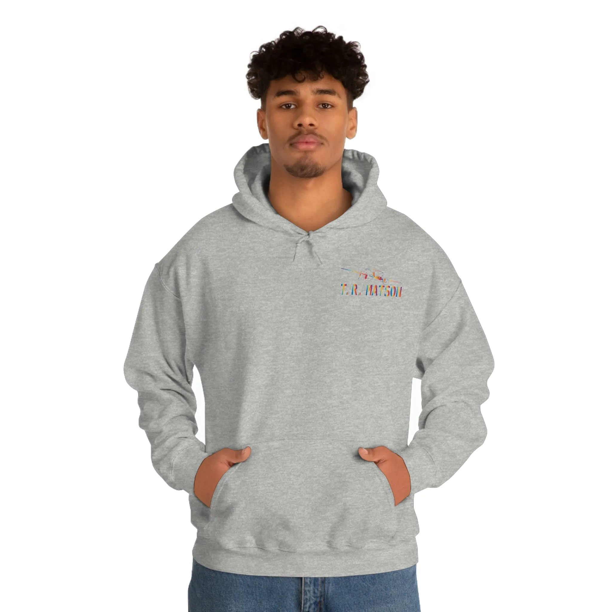 T.R MATSON COLLAB HOODIE: NEVER DOWN, NEVER OUT