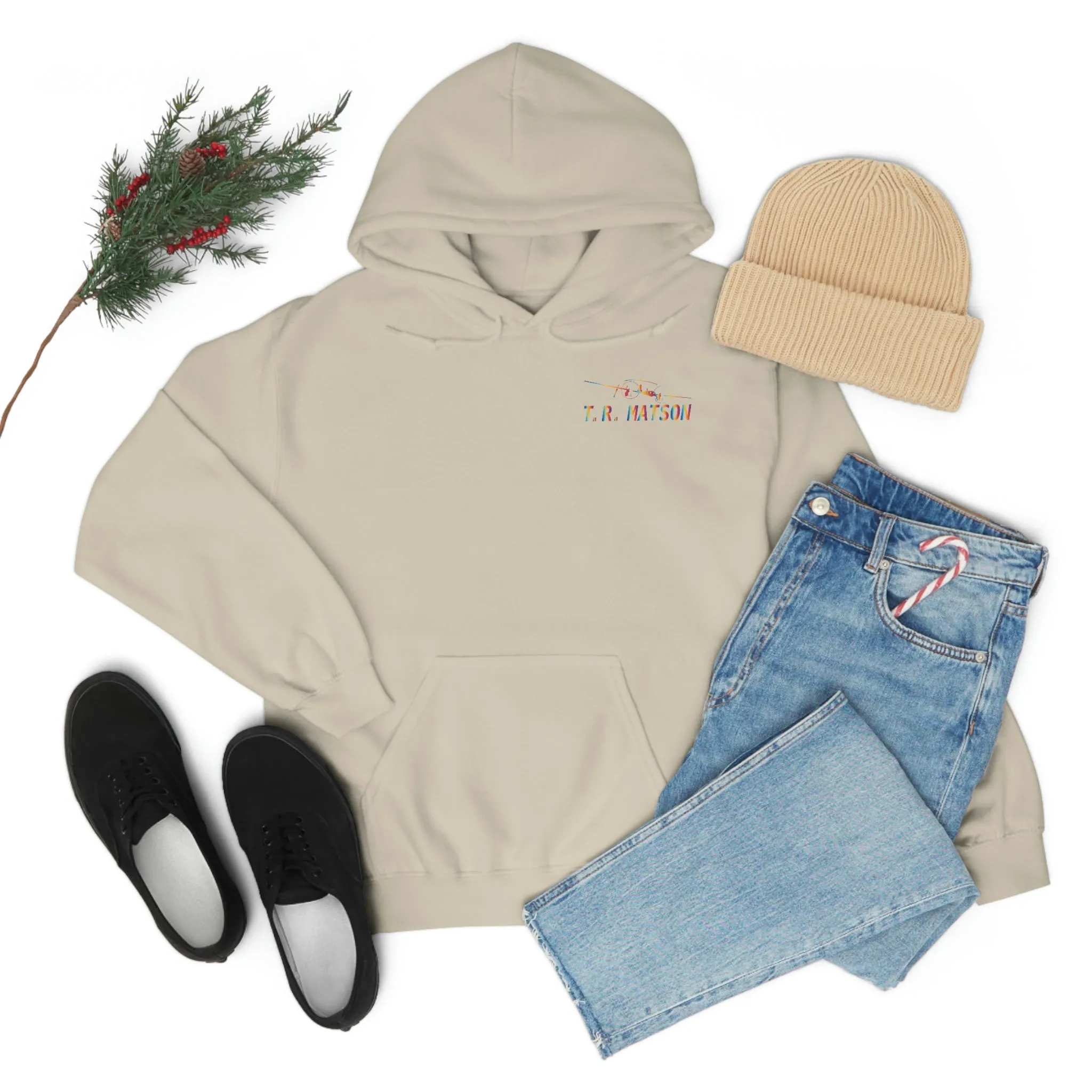 T.R MATSON COLLAB HOODIE: NEVER DOWN, NEVER OUT
