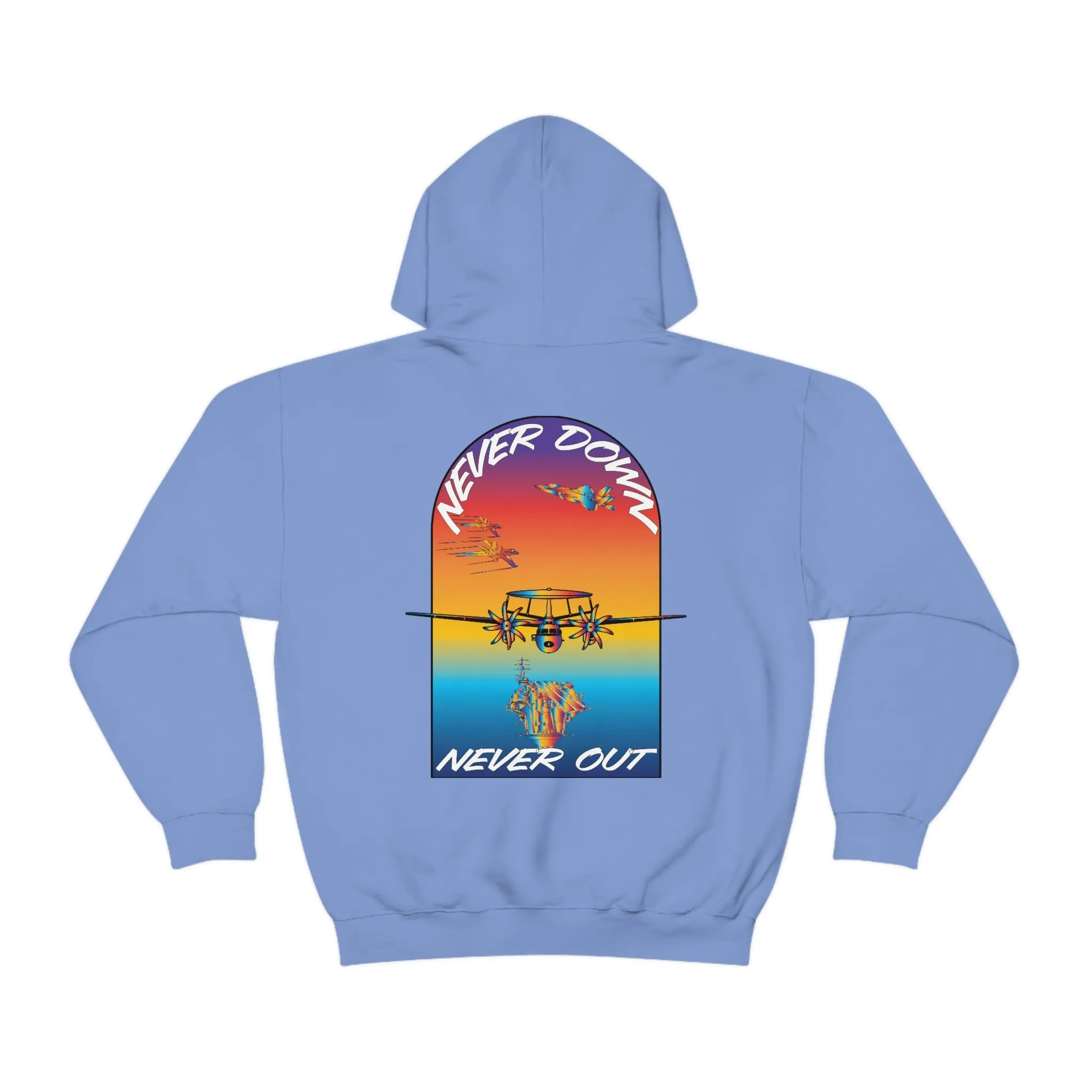 T.R MATSON COLLAB HOODIE: NEVER DOWN, NEVER OUT