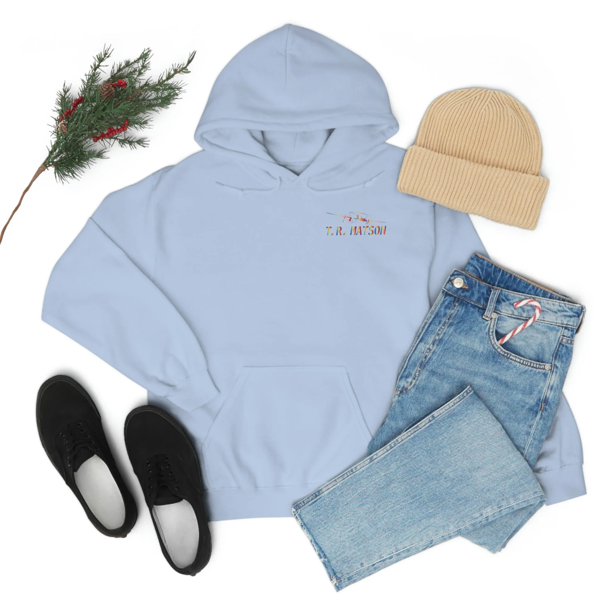 T.R MATSON COLLAB HOODIE: NEVER DOWN, NEVER OUT
