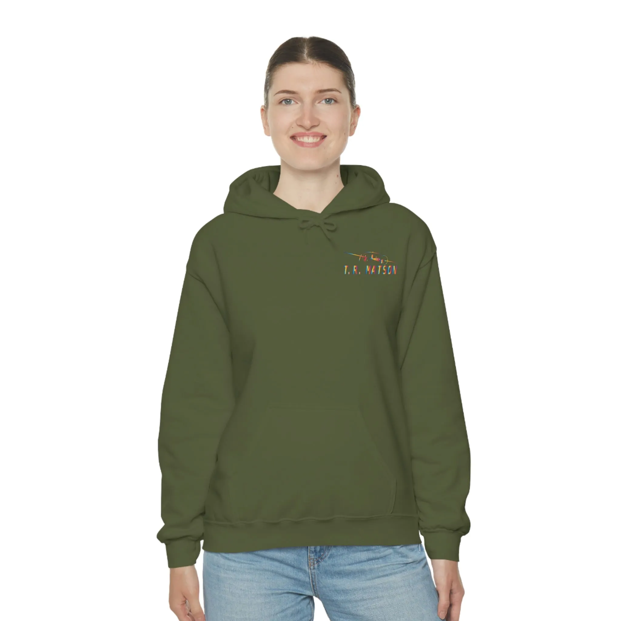 T.R MATSON COLLAB HOODIE: NEVER DOWN, NEVER OUT