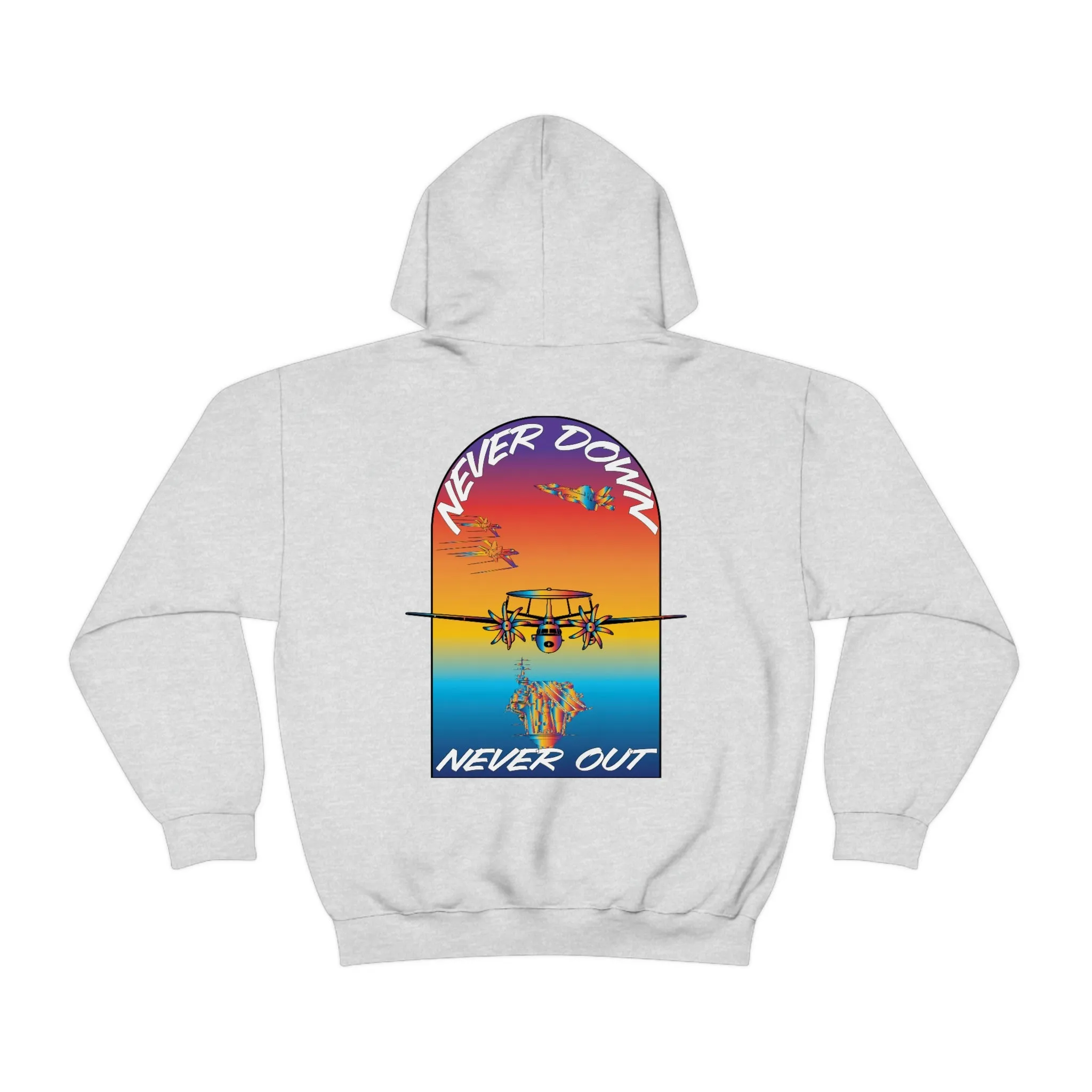 T.R MATSON COLLAB HOODIE: NEVER DOWN, NEVER OUT