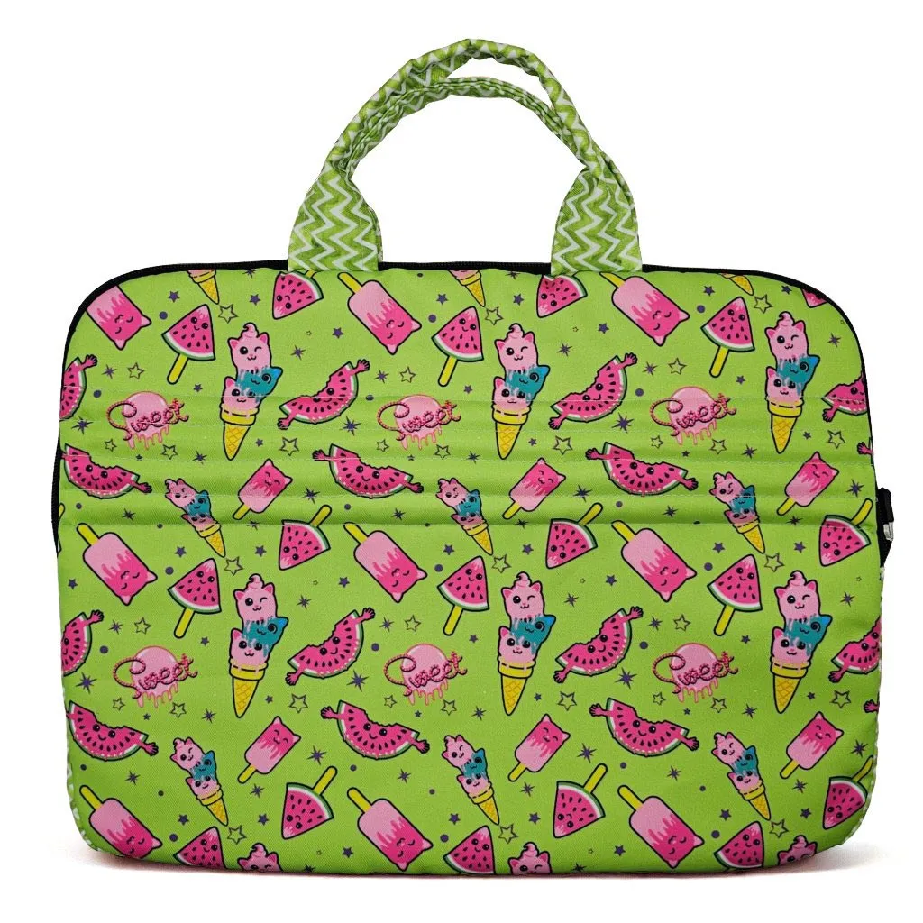Tropical Bliss Print Laptop Bag