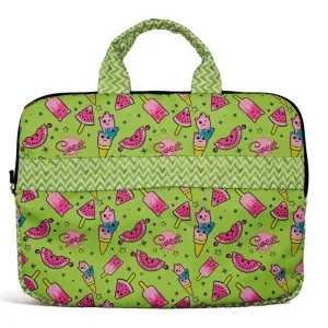Tropical Bliss Print Laptop Bag