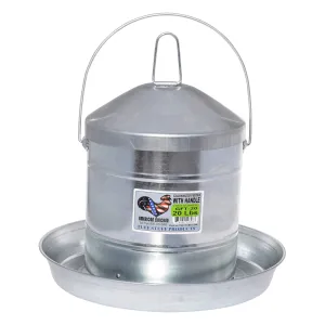 Tuff Stuff galvanized poultry feeder w/ handle - 20lbs