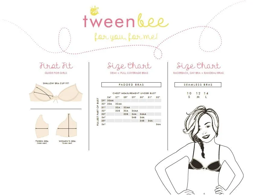 Tweenbee Day Bra