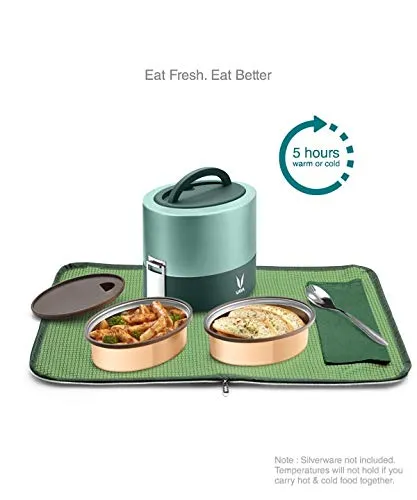 Tyffyn - 600 ml - Green - with BagMat (CC Containers)