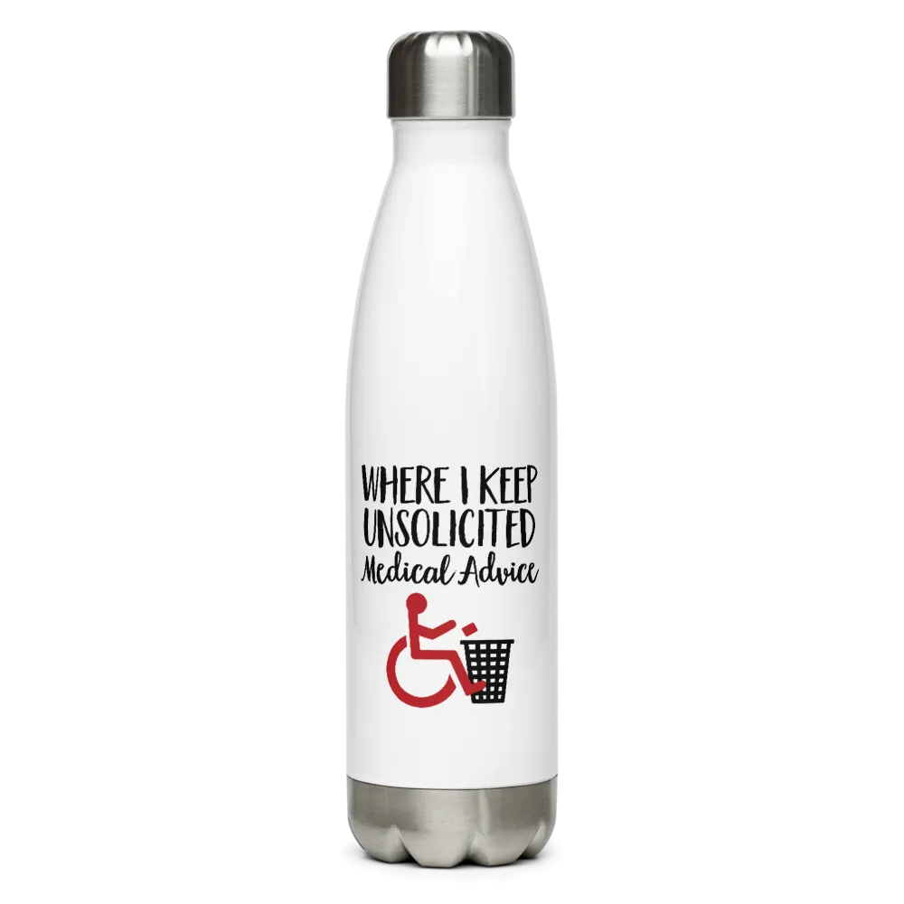 Unsolicited Medical Advice (Stainless Steel Water Bottle)