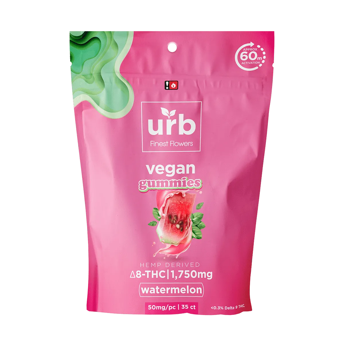 URB Vegan D8   D10 Gummies 1750mg 35ct
