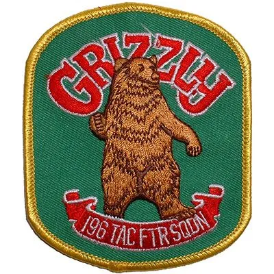 US Military USAF Grizzly 196 Tactical Squadron Patch