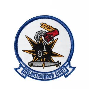 US Military USN Helantisubron Eight Iron On Patch