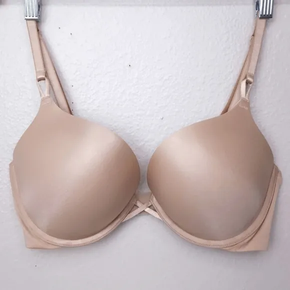 Victoria's Secret Bombshell Plunge Bra 34D Nude