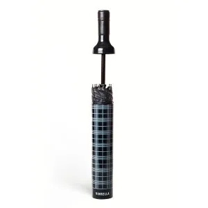 Vinrella Black Plaid Bottle Umbrella