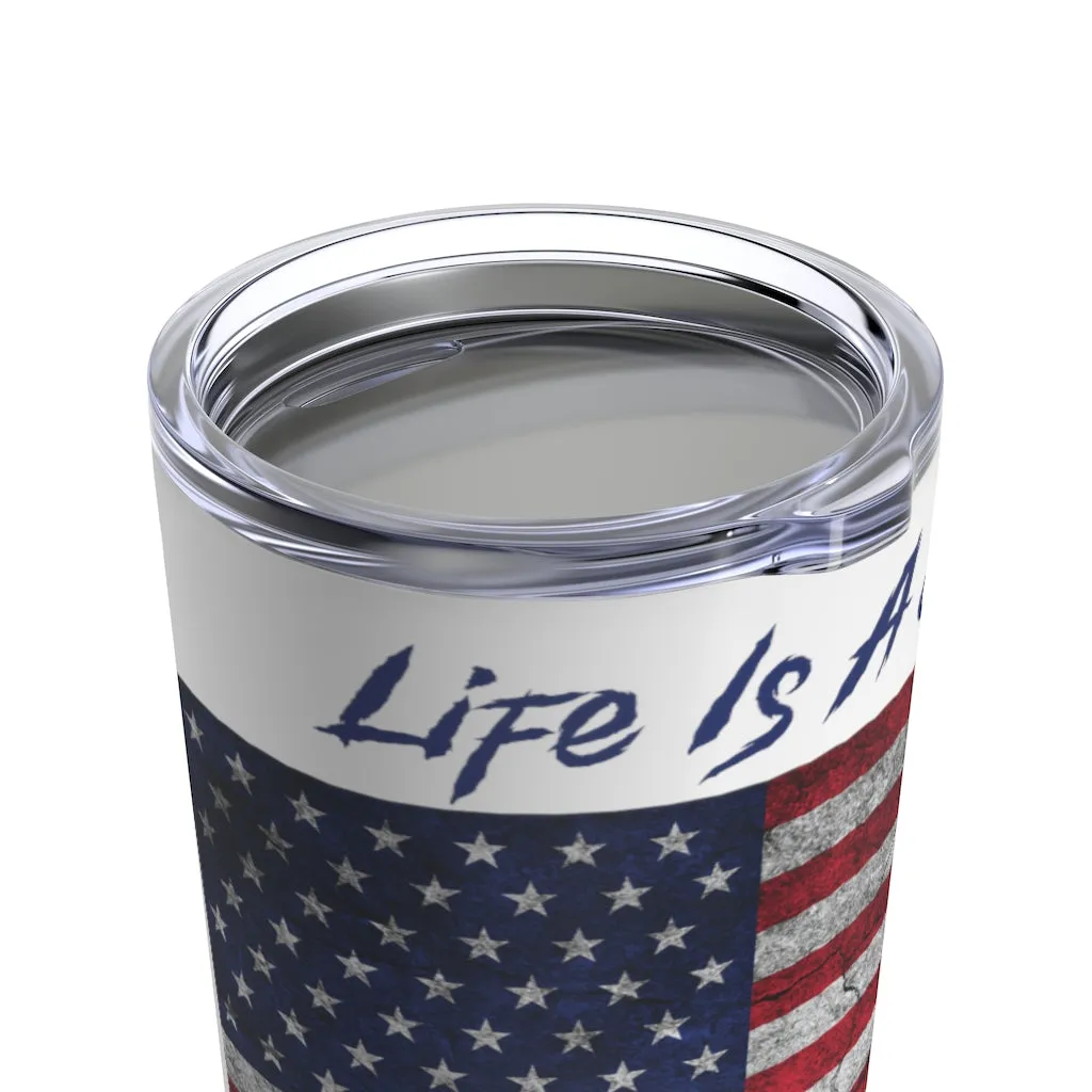 Vintage American Flag Tumbler 20oz
