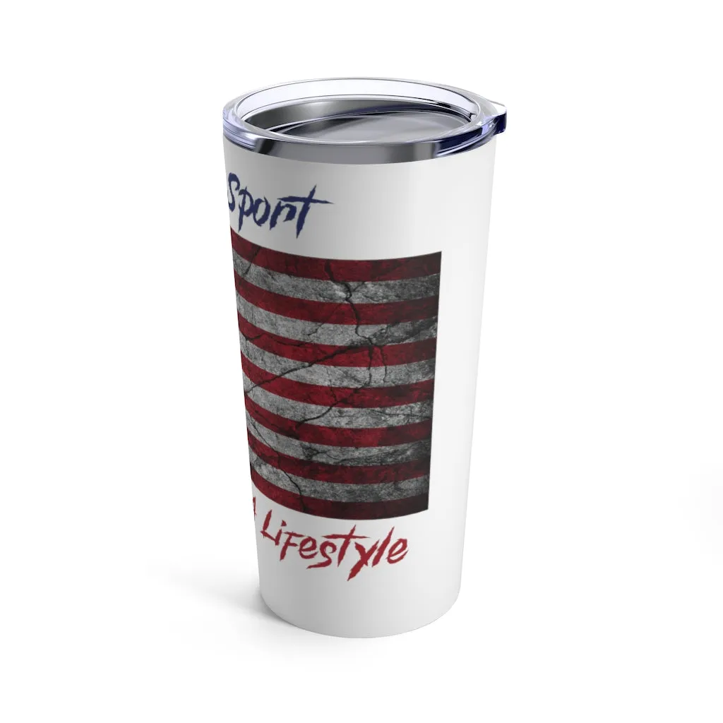 Vintage American Flag Tumbler 20oz