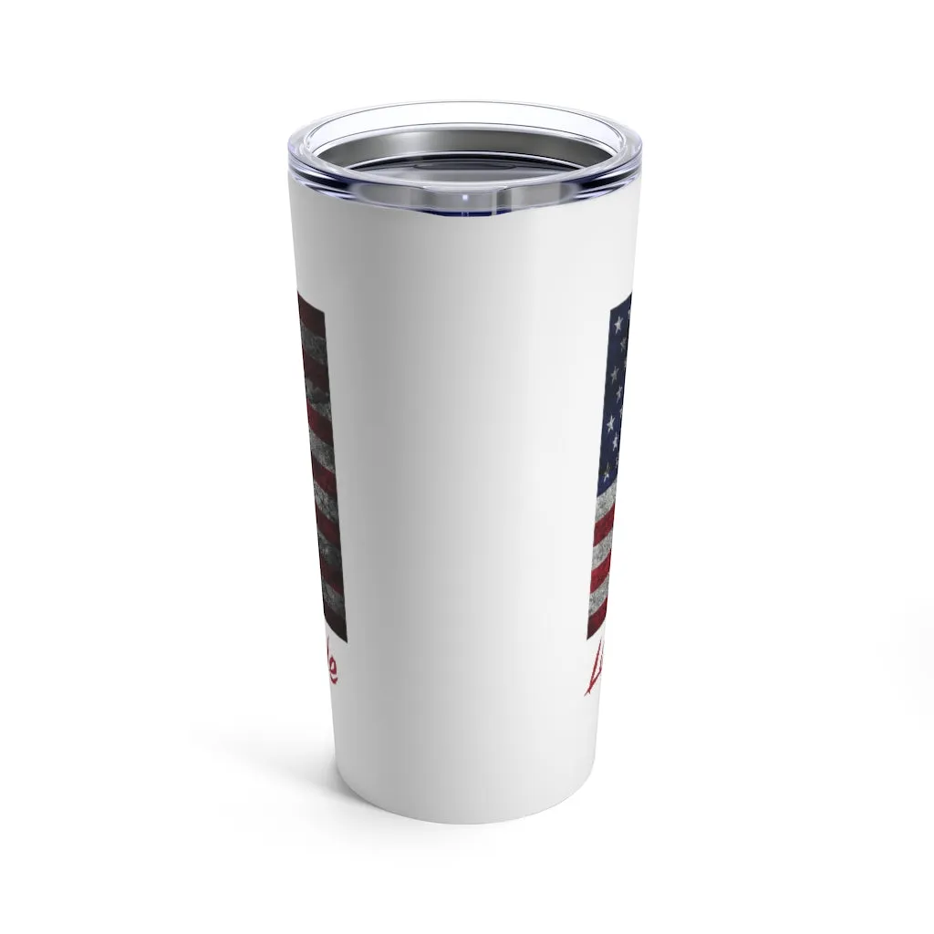 Vintage American Flag Tumbler 20oz