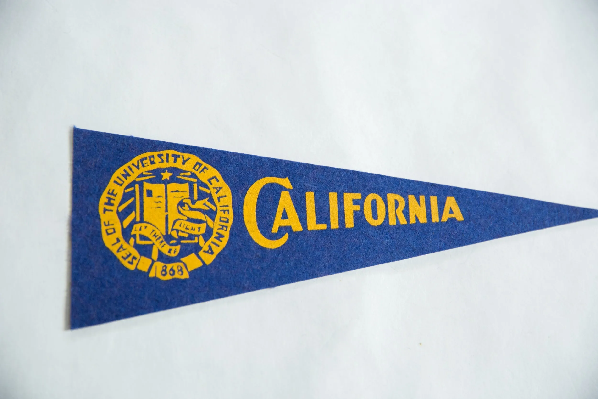 Vintage University of California Felt Flag