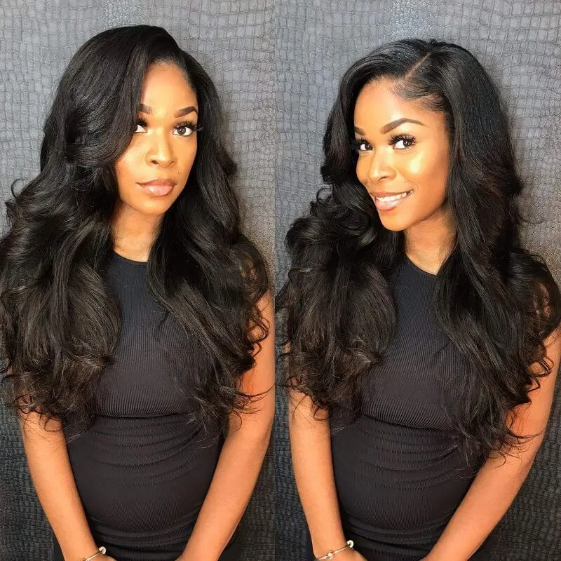 Wavymy Body Wave 5x5 Lace Closure With 3 Bundles Virgin Human Hair Weave