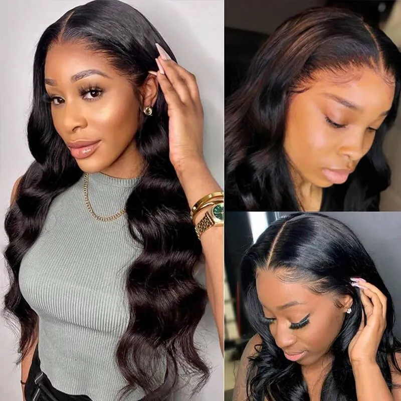 Wavymy Body Wave 5x5 Lace Closure With 3 Bundles Virgin Human Hair Weave