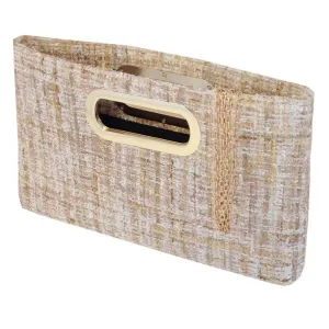 Weaved Clutch - Beige
