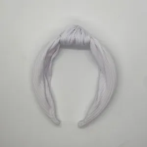 White Top Knot Headband
