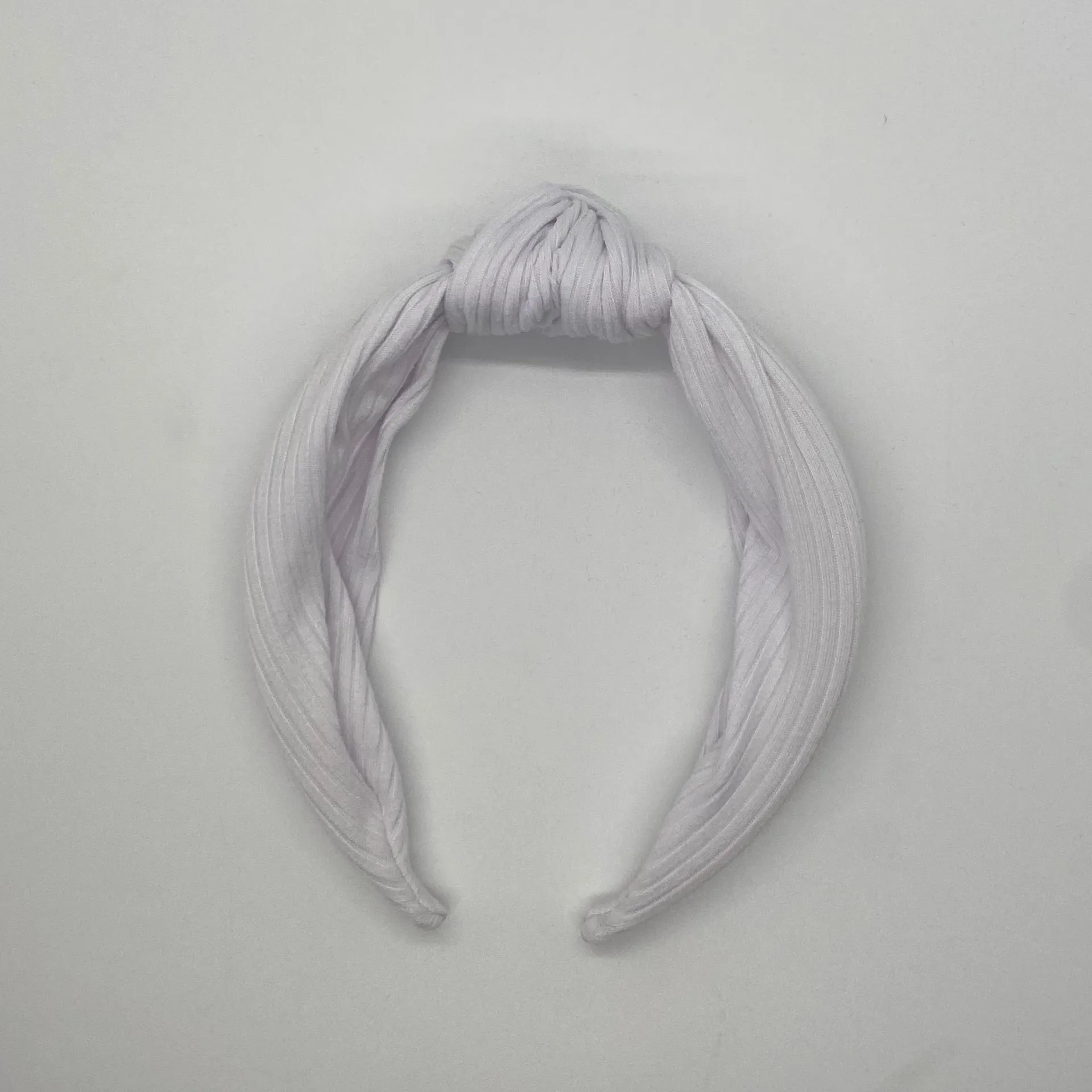 White Top Knot Headband