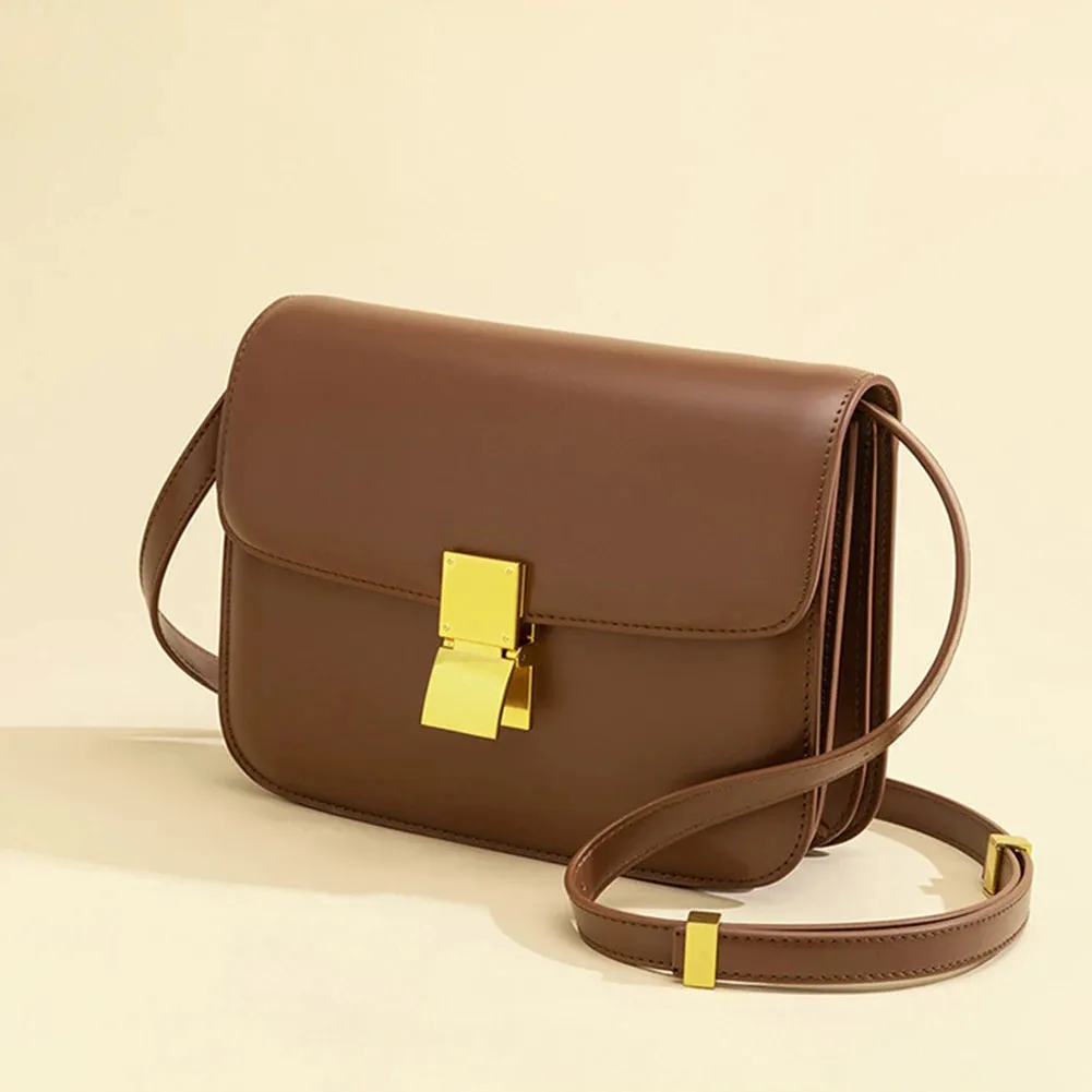 Women’s Genuine Leather Shoulder Bag 2022 Trend Brand Small Square Bags Luxury Designer Handbag Fashion Messenger BagsTofu Bags
