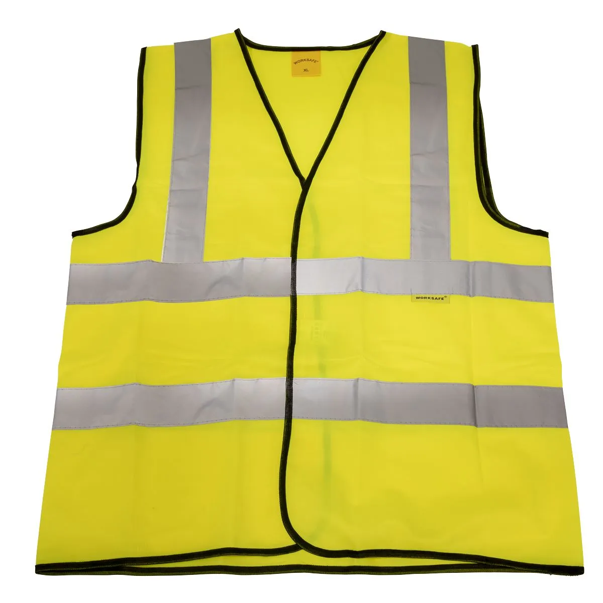 Worksafe by Sealey Hi-Vis Waistcoat (Site & Road Use) Yellow - X-Large