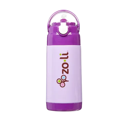 Zoli d.lite Vacuum Insulated Straw Drink Bottle 10oz - Purple