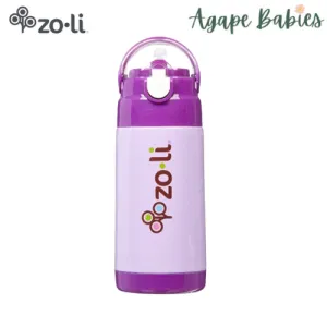 Zoli d.lite Vacuum Insulated Straw Drink Bottle 10oz - Purple